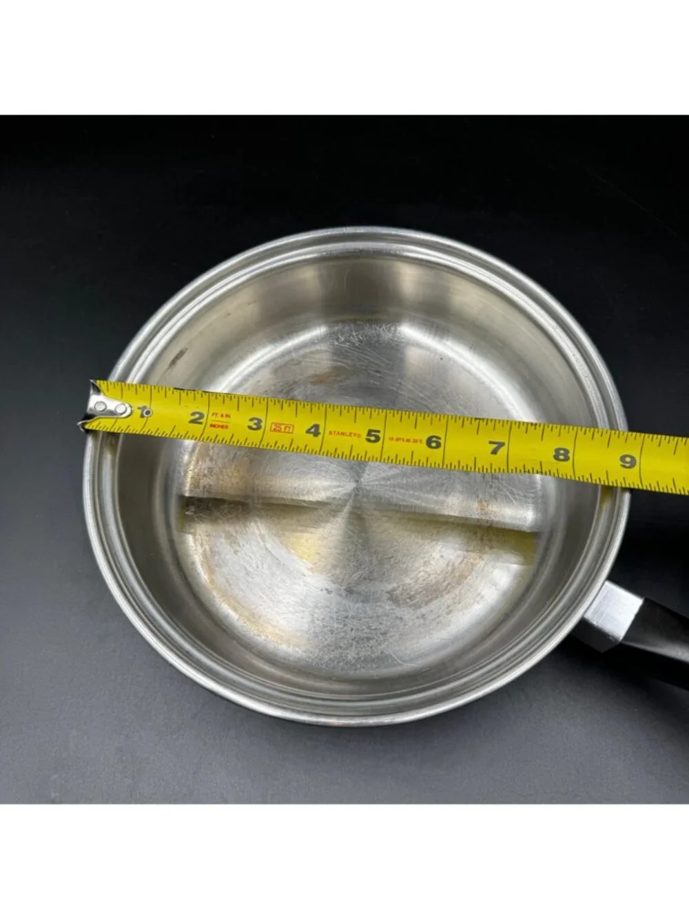 Vintage Saladmaster 18/8 Tri-Clad Stainless Steel Saucepan W/Lid Cookware